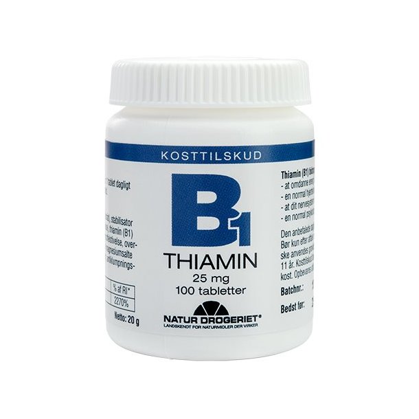 Mega B1 Vitamin 25 mg - 100 stk.