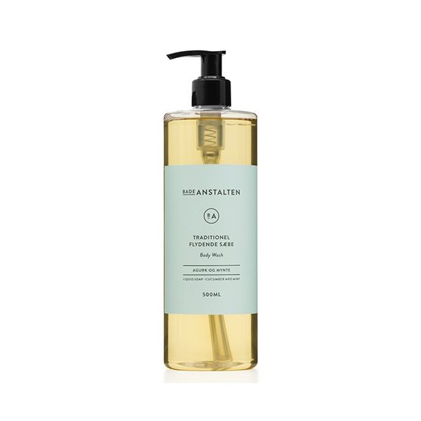 Badeanstalten Body wash Agurk og Mynte m. pumpe - 500 ml.
