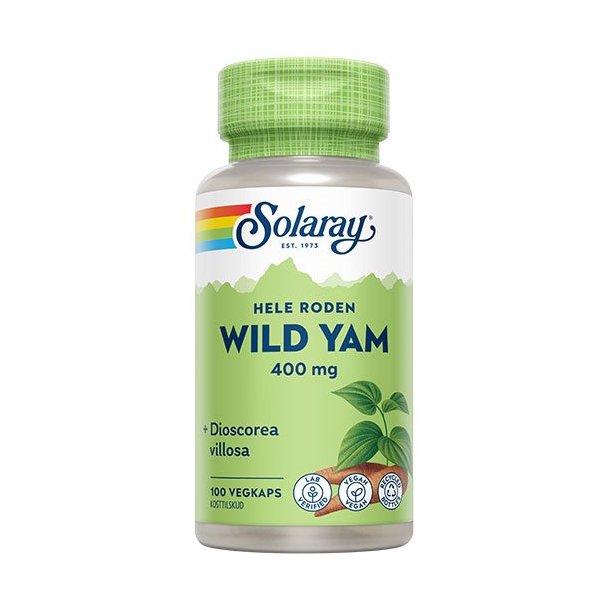 Solaray Wild Yam Root 400 mg - 100 capsules