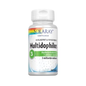 Solaray Multidophilus mlkefri - 100 Kapsler