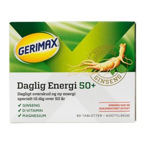 Gerimax Daglig Energi 50+ - 80 tab.