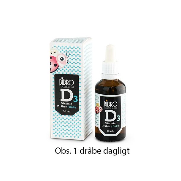 Bidro D3 Vitamin til Babyer - 20 ml.