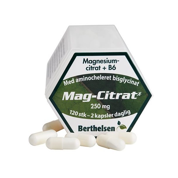 Berthelsen Mag-Citrat 250 mg - 120 stk.