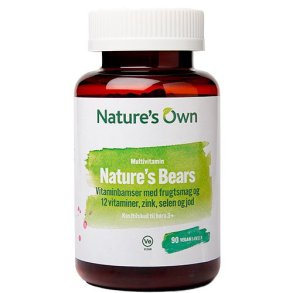 Nature's Bear Veganske Multivitaminer - 90 stk. vingummibamser