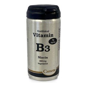 Camette Vitamin B3 Niacin 400mg - 90 tab.