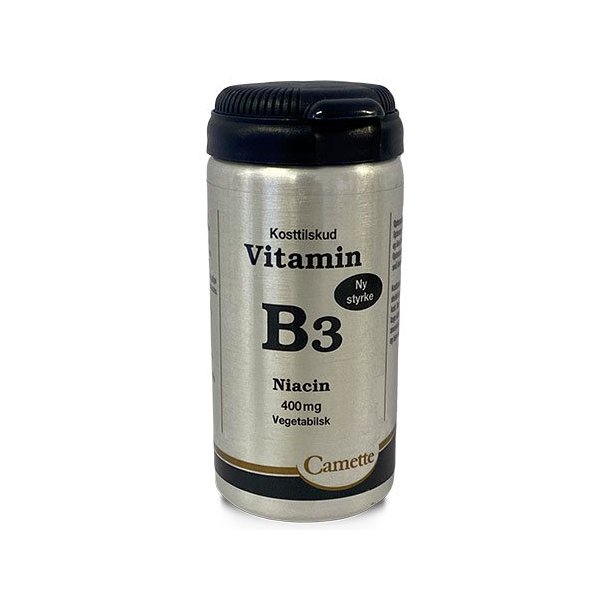 Camette Vitamin B3 Niacin 400mg - 90 tab.