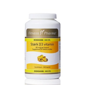 Fitness Pharma Strong D3 vitamin - 300 capsules
