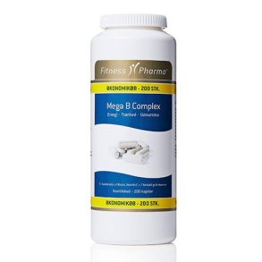 Fitness Pharma Mega B Complex - 200 kapsler