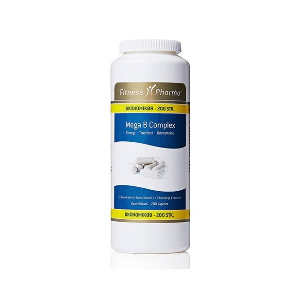 Fitness Pharma Mega B Complex - 200 kapsler