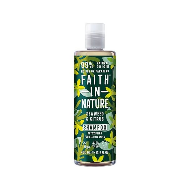 Faith in Nature Shampoo Alge og Citrus - 400 ml