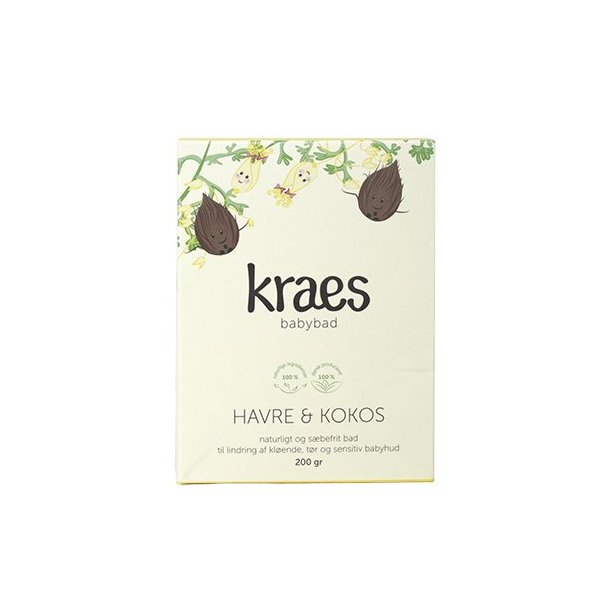 KRAES Babybad, Havre og Kokos - 200 g.