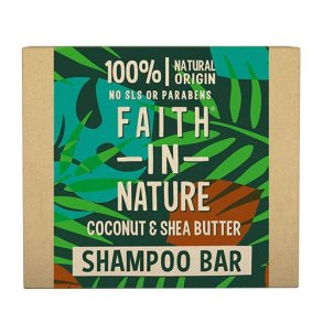 Faith in Nature Shampoo Bar Kokos og Sheasmr - 85 g.