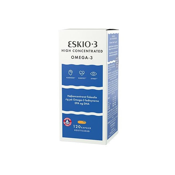 Eskio-3 High Concentrated omega-3 - 120 kapsler