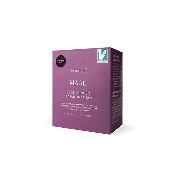 NORDBO Mage/Mave - 120 Kapsler