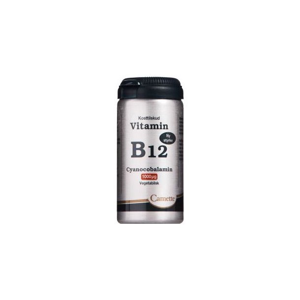 Camette Vitamin B12, Cyanocobalamin 1000 mcg - 90 tab.