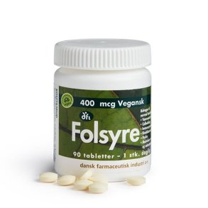 Folic acid 400 mcg Vegetable - 90 pcs.