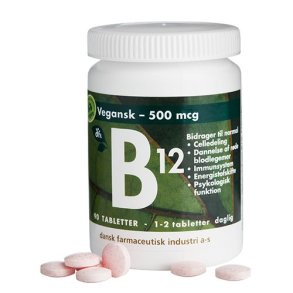 B12-vitamin 500 mcg - 90 stk.