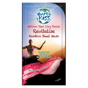 Earth Kiss Ansigtsmaske Million Year Clay Facial Bamboo Sheet Mask