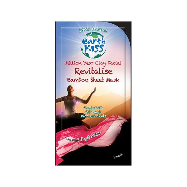 Earth Kiss Ansigtsmaske Million Year Clay Facial Bamboo Sheet Mask