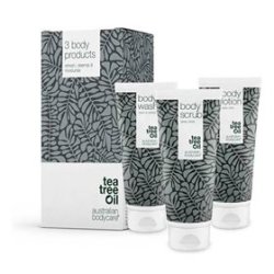 Australian Bodycare Sample Pack with Body Scrub, Body Wash and Body Lotion - 600 ml.