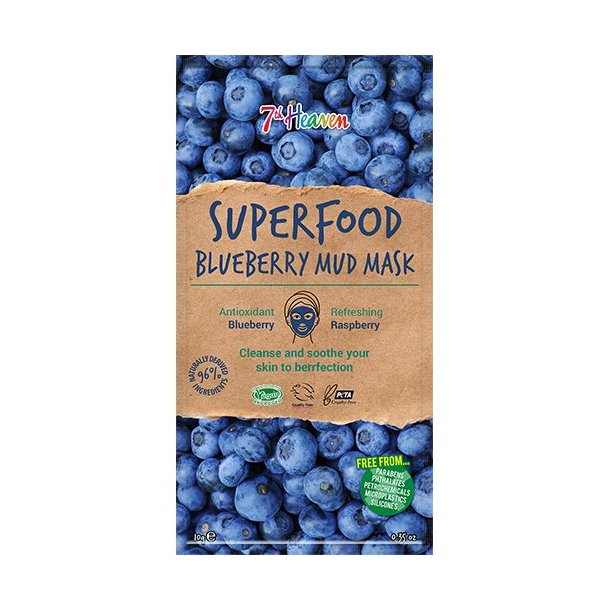 Superfood Blueberry Mud Ansigtsmaske - 10 g