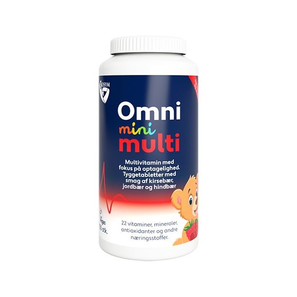 Biosym OmniMINI Multi til Brn - 150 Tyggetab.