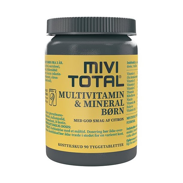 Mivi Total Tygge Multivitamin Brn - 90 tab.