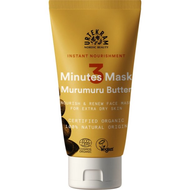 Urtekram Nourishment 3 minutes Face Mask - 75 ml.