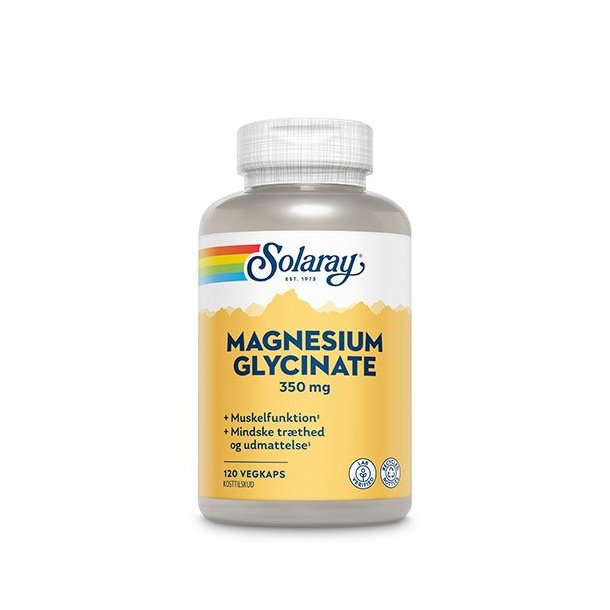 Solaray Magnesium Glycinate - 120 Kapsler