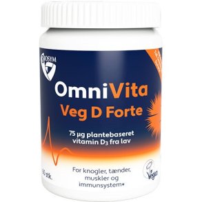 OmniVita Veg D Forte, 75 ug - 60 Capsules
