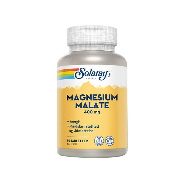 Solaray Magnesium Malate - 90 tab.