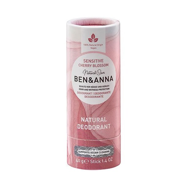 Ben &amp; Anna Sensitiv Deo Stick Cherry Blossom - 40 g.