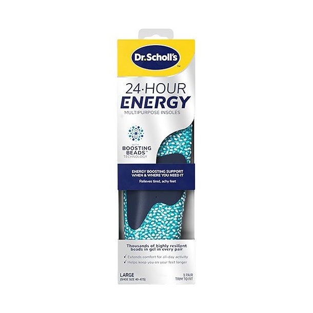 Scholl 24hr Energy Insoles - Str. 40-47,5