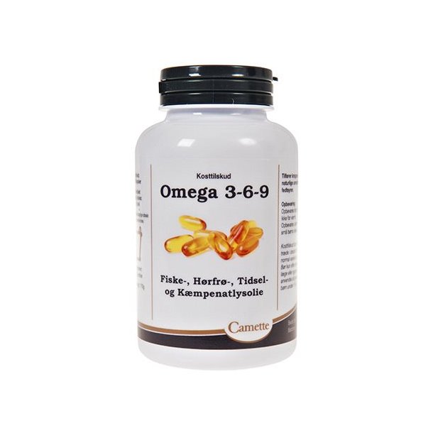 Camette Omega 3, 6 og 9 - 120 kapsler