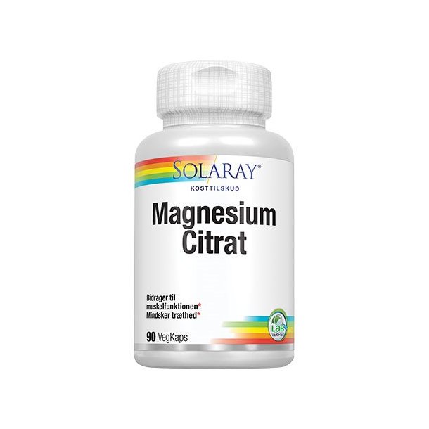 Solaray Magnesium Citrat - 90 stk.