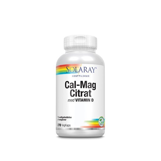 Solaray Calcium Magnesium Citrat m. D-vit. - 270 stk.