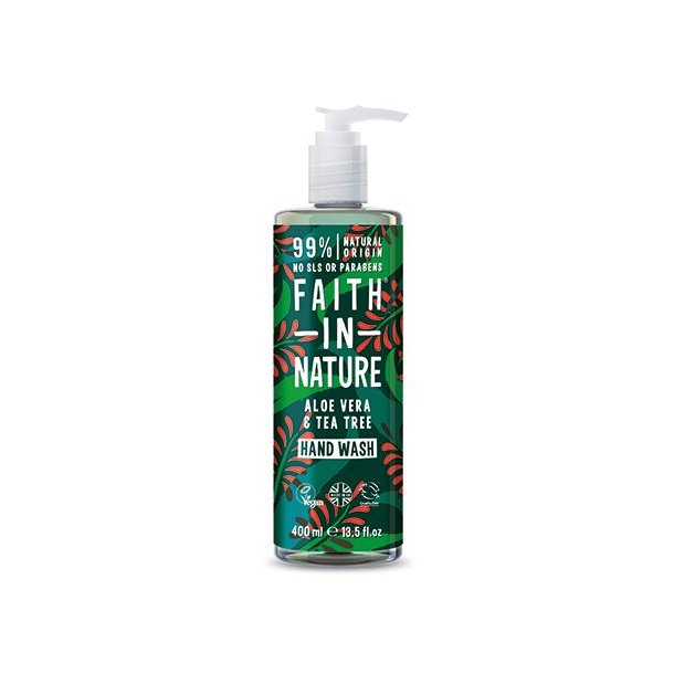 Faith in Nature Aloe Vera &amp; Tea Tree Hndsbe - 400 ml