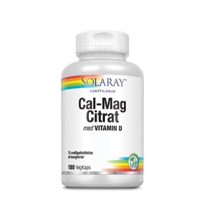 Solaray Calcium Magnesium Citrate with Vitamin D - 180 caps.