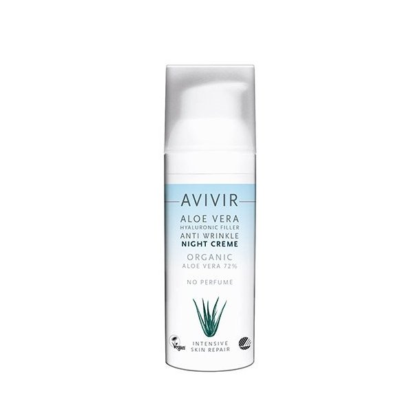 AVIVIR Aloe Vera Anti Wrinkle Night Cream 72 per cent. - 50 ml.