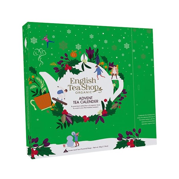 English Tea Shop Julekalender grn m. kologisk Te - 25 breve