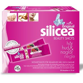Silicea Beauty Shots Hr, Hud og Negle - 30 x 15 ml.