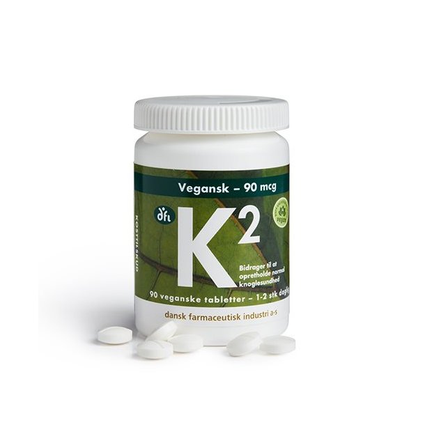 K2 Vitamin 90 mcg, Vegansk - 90 stk.