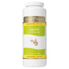 Fitness Pharma Ingefr m. Gurkemeje - 250 kapsler