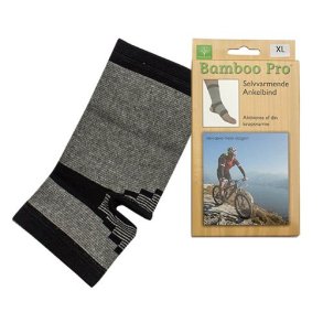 Bamboo Pro Self-Heating Ankle Wrap, Size XL
