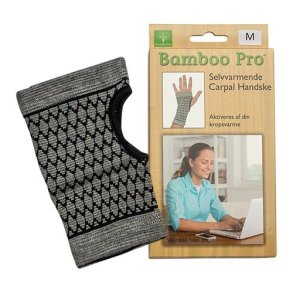 Bamboo Pro selvvarmende Carpal handske Str. M 