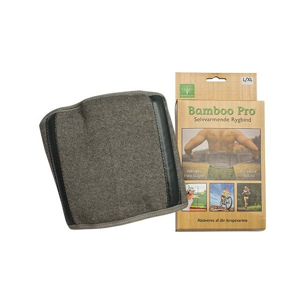 Bamboo Pro selvvarmende Rygsttte Str. L-XL 