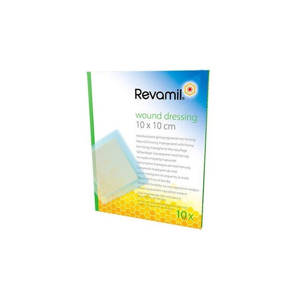 Revamil Medicinsk Honning Netforbinding 10x10 cm - 10 stk.