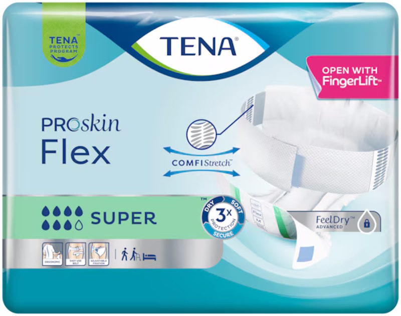 TENA Proskin Flex Super Bælteble, X-large – 30 stk.