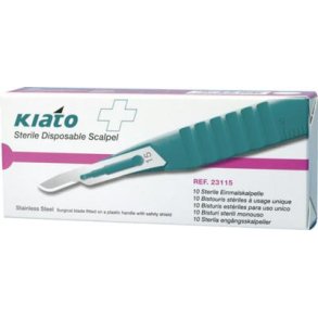 Kiato Plus Skalpel nr. 15 rustfrit stl, steril - 10 stk.