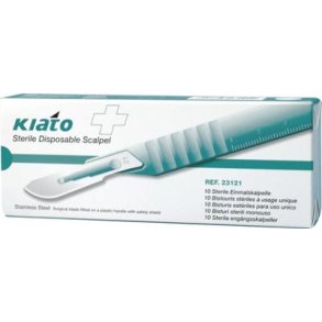Kiato Plus Skalpel nr. 21 rustfrit stl, steril - 10 stk.